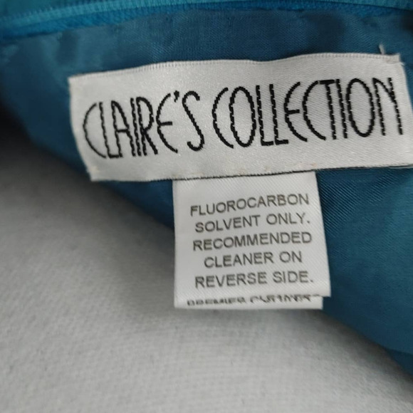 Claire's Collection Ball Pageant Gown Beaded Crystal Embellished Sz 10 - Picture 11 of 13